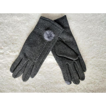 Customized winter warm sewing women glove